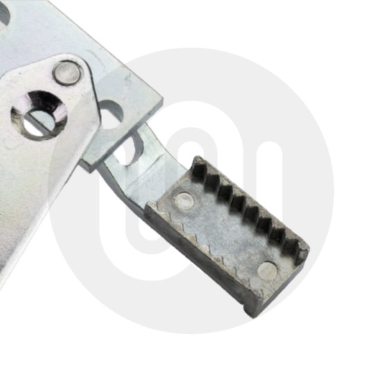 Serratura Per Porta Patio Francese Fullex XL - Prolunghe Superiore E Inferiore, Colore Argento